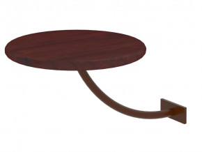 Полка прикроватная круглая Милсон коричневая в Пыть-Яхе - pyt-yah.mebel-tymen.ru | фото