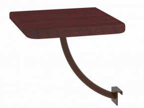 Полка прикроватная квадратная Милсон коричневая в Пыть-Яхе - pyt-yah.mebel-tymen.ru | фото