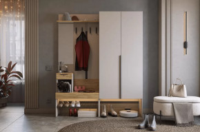 Прихожая Баско К1 кашемир/дуб крафт золотой в Пыть-Яхе - pyt-yah.mebel-tymen.ru | фото