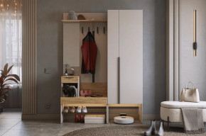 Прихожая Баско К2 кашемир/дуб крафт золотой в Пыть-Яхе - pyt-yah.mebel-tymen.ru | фото