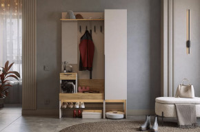 Прихожая Баско К3 кашемир/дуб крафт золотой в Пыть-Яхе - pyt-yah.mebel-tymen.ru | фото