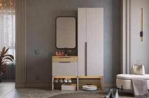 Прихожая Баско К8 кашемир/дуб крафт золотой/черный в Пыть-Яхе - pyt-yah.mebel-tymen.ru | фото