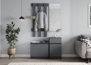 Прихожая МОРИ (МПВ600+МПЗ400+МПТ400+МПТ600), ЛДСП Графит в Пыть-Яхе - pyt-yah.mebel-tymen.ru | фото