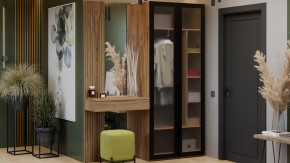 Прихожая «Порто» № 6 Яблоня Беллуно, Графит софт в Пыть-Яхе - pyt-yah.mebel-tymen.ru | фото