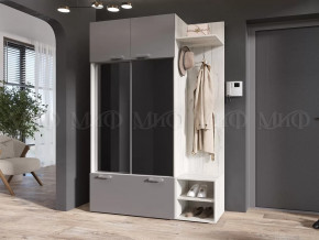 Прихожая Стелла Графит/Дуб Крафт Белый в Пыть-Яхе - pyt-yah.mebel-tymen.ru | фото