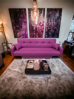 Прямой диван с подлокотниками манго 3 Савана Берри в Пыть-Яхе - pyt-yah.mebel-tymen.ru | фото