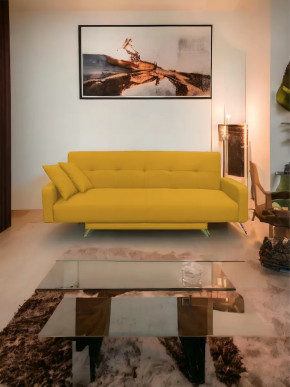 Прямой диван с подлокотниками манго 3 Савана Елоу в Пыть-Яхе - pyt-yah.mebel-tymen.ru | фото