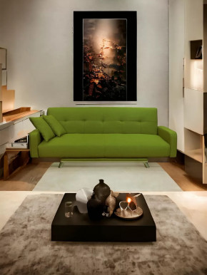 Прямой диван с подлокотниками манго 3 Савана Грин в Пыть-Яхе - pyt-yah.mebel-tymen.ru | фото