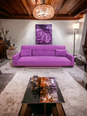 Прямой диван с подлокотниками манго 3 Шегги Фуксия в Пыть-Яхе - pyt-yah.mebel-tymen.ru | фото