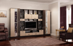 САБИНА ГОСТИНАЯ НАБОР №ВД-2 (СМ2000, СШ700(2шт)), ЛДСП венге/дуб белфорт в Пыть-Яхе - pyt-yah.mebel-tymen.ru | фото