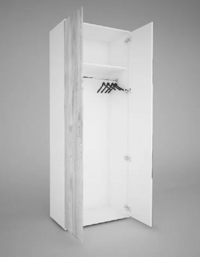 Шкаф 2-х створчатый EVO "Сорренто" с МДФ и ЛДСП створкой БЕЗ зеркала в Пыть-Яхе - pyt-yah.mebel-tymen.ru | фото