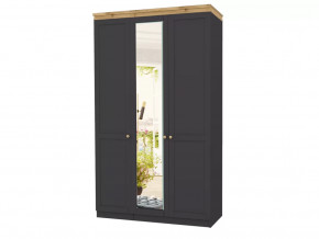 Шкаф 3-х створчатый Лиана-1 Дуб Крафт Золотой/Графит в Пыть-Яхе - pyt-yah.mebel-tymen.ru | фото