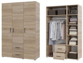 Шкаф 3 створчатый с ящиками Victor Сонома в Пыть-Яхе - pyt-yah.mebel-tymen.ru | фото