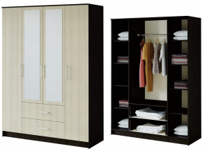 Шкаф 4-х створчатый Фиеста венге/лоредо в Пыть-Яхе - pyt-yah.mebel-tymen.ru | фото