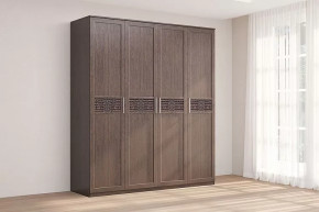 Шкаф 4-х створчатый Кэт-4 Венге Диал в Пыть-Яхе - pyt-yah.mebel-tymen.ru | фото