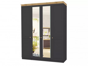 Шкаф 4-х створчатый Лиана-1 Дуб Крафт Золотой/Графит в Пыть-Яхе - pyt-yah.mebel-tymen.ru | фото
