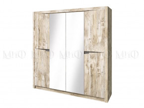 Шкаф 4-х створчатый Ривьера Дуб Юкон, Бетон темный в Пыть-Яхе - pyt-yah.mebel-tymen.ru | фото