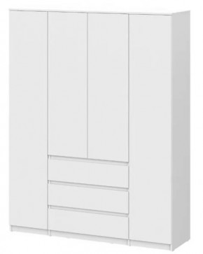 Шкаф четырехстворчатый  Денвер SAFE Белый в Пыть-Яхе - pyt-yah.mebel-tymen.ru | фото