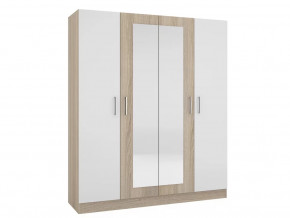 Шкаф четырехстворчатый Леси Сонома-Белый в Пыть-Яхе - pyt-yah.mebel-tymen.ru | фото