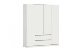 Шкаф для одежды 82.01 Берген (4-х дв.) (ЛДСП Белый) в Пыть-Яхе - pyt-yah.mebel-tymen.ru | фото