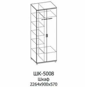 Шкаф для одежды и белья ШК-5008 Грейс в Пыть-Яхе - pyt-yah.mebel-tymen.ru | фото
