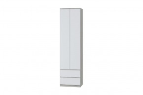 Шкаф для одежды Лори, дуб серый/белый в Пыть-Яхе - pyt-yah.mebel-tymen.ru | фото
