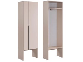 Шкаф двухдверный L600 Баско кашемир в Пыть-Яхе - pyt-yah.mebel-tymen.ru | фото