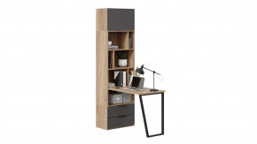 Шкаф комбинированный (366) со столом «Порто» Исп.2 Яблоня Беллуно, Графит софт в Пыть-Яхе - pyt-yah.mebel-tymen.ru | фото