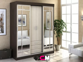 Шкаф-купе Лидер 1К Венге/Дуб белфорт в Пыть-Яхе - pyt-yah.mebel-tymen.ru | фото