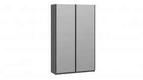 Шкаф-купе с 2 зеркальными дверями «Оскар» Ручка черная, Серый графит в Пыть-Яхе - pyt-yah.mebel-tymen.ru | фото