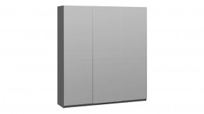 Шкаф-купе с 3 зеркальными дверями «Оскар» Ручка серебро, Серый графит в Пыть-Яхе - pyt-yah.mebel-tymen.ru | фото