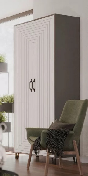 Шкаф Квадро М-3 двухдверный, серый графит/софт вайт в Пыть-Яхе - pyt-yah.mebel-tymen.ru | фото