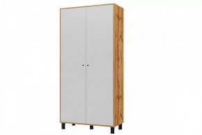 Шкаф распашной Hygge ШР-2, дуб вотан/белый в Пыть-Яхе - pyt-yah.mebel-tymen.ru | фото