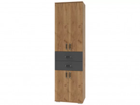 Шкаф с ящиками Бостон Секция-6 Дуб Вотан/Антрацит в Пыть-Яхе - pyt-yah.mebel-tymen.ru | фото