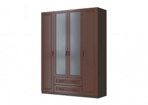 Шкаф ШР-4 "Кантри" 2 зеркала, орех в Пыть-Яхе - pyt-yah.mebel-tymen.ru | фото