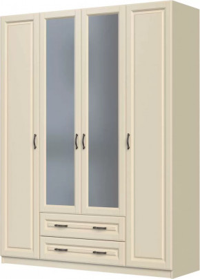 Шкаф ШР-4 "Кантри" 2 зеркала, слоновая кость в Пыть-Яхе - pyt-yah.mebel-tymen.ru | фото