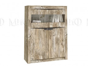 Шкаф-стекло Ривьера Дуб Юкон, Бетон темный в Пыть-Яхе - pyt-yah.mebel-tymen.ru | фото