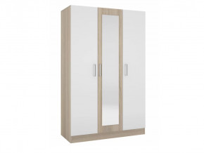 Шкаф трехстворчатый Леси Сонома-Белый в Пыть-Яхе - pyt-yah.mebel-tymen.ru | фото
