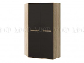 Шкаф угловой универсальный Ким Графит софт, сонома в Пыть-Яхе - pyt-yah.mebel-tymen.ru | фото