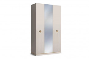 Шкаф з-х дверный с зеркалом "Капри" Сатин/Сатин в Пыть-Яхе - pyt-yah.mebel-tymen.ru | фото