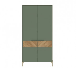 SIENA шкаф SZF2D (Дымчатый зеленый/Дуб вотан) в Пыть-Яхе - pyt-yah.mebel-tymen.ru | фото