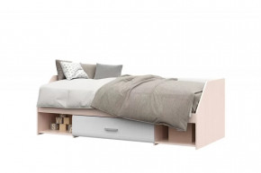 СИМБА Кровать 1яр. с 1ящ (сп/м 800*1900мм), Белый глянец НАСТИЛ в Пыть-Яхе - pyt-yah.mebel-tymen.ru | фото