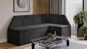 Скамья угловая «Лондон» со спальным местом Исп.2 Дуб Сонома трюфель, Микровелюр Wellmart Graphite в Пыть-Яхе - pyt-yah.mebel-tymen.ru | фото