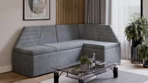 Скамья угловая «Лондон» со спальным местом Исп.2 Дуб Сонома трюфель, Микровелюр Wellmart Silver в Пыть-Яхе - pyt-yah.mebel-tymen.ru | фото