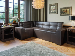 Скамья угловая со спальным местом КВАДРО Тип 4 Коричневый в Пыть-Яхе - pyt-yah.mebel-tymen.ru | фото