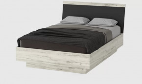 СОНАТА КРС-1400 Кровать с ПМ (с/м 1400*2000 мм), ЛДСП дуб крафт белый-антрацит в Пыть-Яхе - pyt-yah.mebel-tymen.ru | фото
