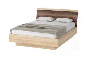 СОНАТА КРС-1600 Кровать с ПМ (с/м 1600*2000 мм), ЛДСП дуб сонома-дуб сакраменто в Пыть-Яхе - pyt-yah.mebel-tymen.ru | фото