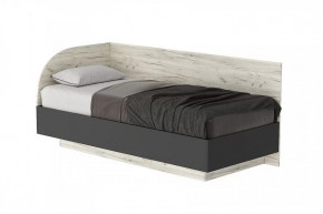 СОНАТА КРС-900 Кровать (софа) с ПМ (с/м 900*2000 мм), ЛДСП дуб крафт белый-антрацит в Пыть-Яхе - pyt-yah.mebel-tymen.ru | фото