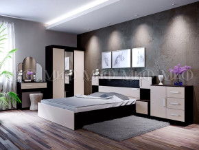 Спальный гарнитур Басямиф, дуб беленый/венге в Пыть-Яхе - pyt-yah.mebel-tymen.ru | фото