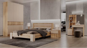 Спальный гарнитур Ленора Дуб вотан/Кашемир в Пыть-Яхе - pyt-yah.mebel-tymen.ru | фото